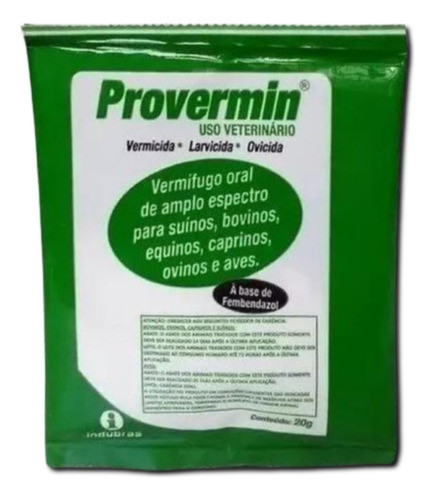 Provermin Suínos/bovinos/equinos/caprinos/ovinos/aves 20g 0