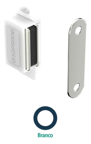 Kit 100 Fechos Magnético C/batente P/portas Armári | Soprano 1