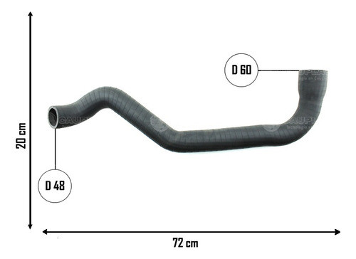 Manguera Intercooler (salida) Chevrolet  S-10  Mwm 2.8 1