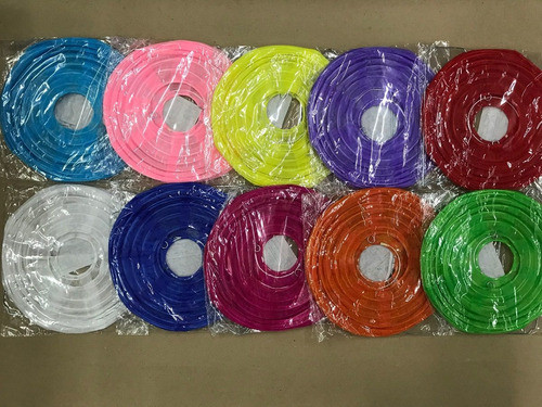 5 Luminárias Oriental Colorida De Tecido 20cm Decoração 0