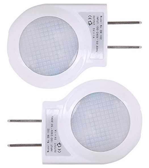 Luz De Noche Led Portátil De 0.7w De Viaje Enchufable - 2 Pa 0 Luz De Noche Led Portátil De 0.7w De Viaje Enchufable - 2 Pa 0