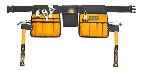 Cinturón Porta Herramientas Ingco Ajustable 14 Bolsillos Tyt 0