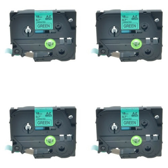 4pk Tz-741 Negro En La Cinta De La Etiqueta Verde Para Broth 0