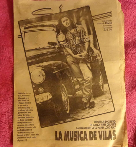Suple Si Clarin Abril 1990 Vilas Ratones En Cemento Depeche 0