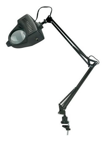 Lupa De Mesa Ø9cm Lente 3x Brazo Extensible De 95cm Lampara 0