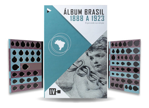 Kit 2 Álbuns Brasil Para Moedas Réis 1854 A 1923 1
