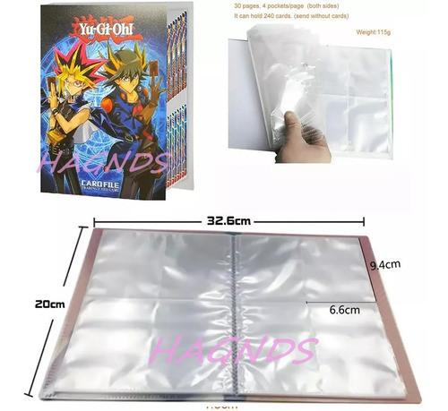 Album Yu-gi-oh !! Para 240 Cartas Tcg Card Yugi 1