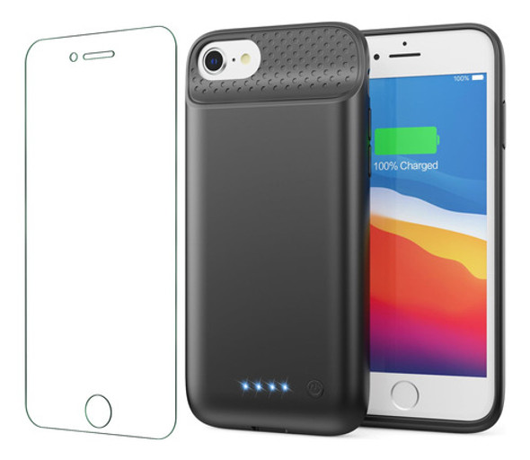 Funda Con Bateria Para iPhone 6/6s/7/8/se 2020/22 7000mah Bk 0