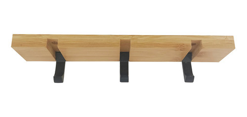 Perchero Madera Con 3 Ganchos Retráctiles 1