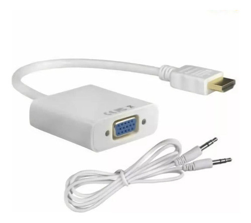 Adaptador Conversor Hdmi A Vga Para Video Con Audio Activo 0