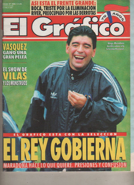 El Grafico * Nº 3888 - Maradona Volvi A La Seleccion - 1994 0 El Grafico * Nº 3888 - Maradona Volvi A La Seleccion - 1994 0