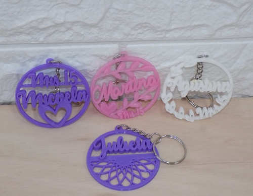 Souvenirs Llaveros Personalizados 3d Cumpleaños Eventos Pack 1