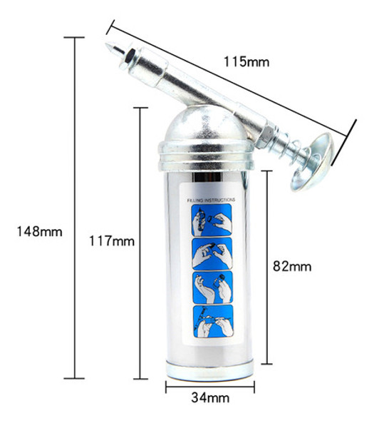 Máquina Portátil De Lubrificador De Graxa De Pressão 1000psi 1