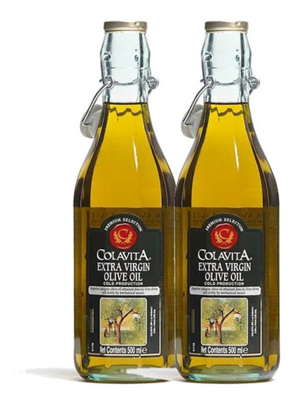 Azeite Extra Virgem Colavita Não Filtrado 500ml (2x) 0