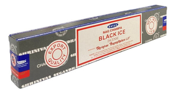 Incenso Meditação Massala Black Ice Satya Cx C 12 Var 0