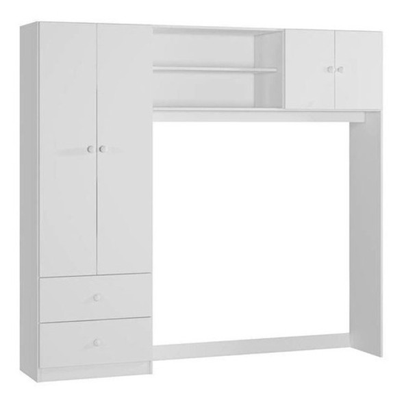 Guarda Roupa Conjugado Branco - Móveis Leartam 0