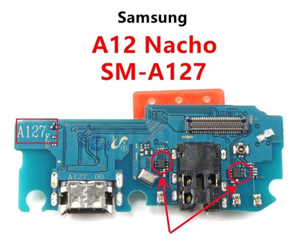 Placa De Carga Para Samsung A12 Nacho (a127f) / Carga Rápida 1