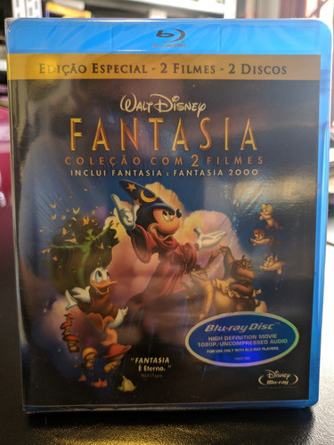 Blu-ray Disney Fantasia + Fantasia 2000 - Capa Metalizada 0