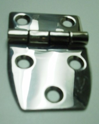 Dobradiça Náutica Em Aço Inox 316 - 55x37x1,6mm 10 Peças 0