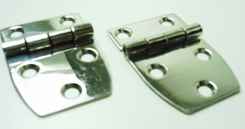 Dobradiça Náutica Em Aço Inox 316 - 55x37x1,6mm 10 Peças 1