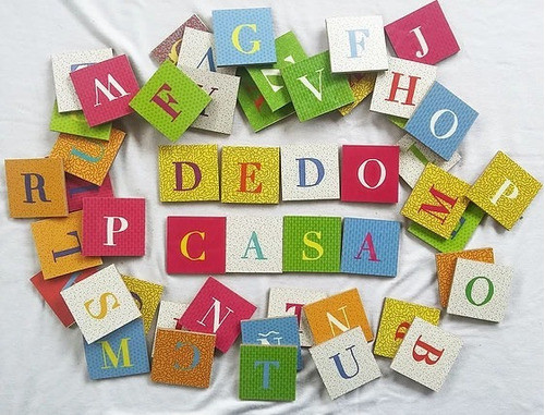 Letras De Madera Con Iman. De 5x5 Cm 50 Piezas 1