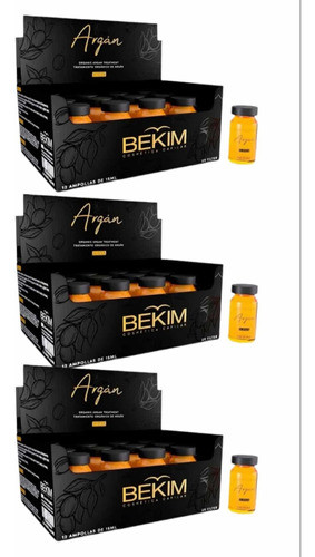Combo X3 Cajas De Ampollas Argan X12 Unidades Bekim 0