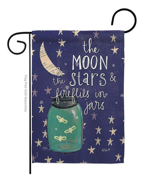 ~? Breeze Decor G165124 Moon Stars Fireflies Jars Decorativo 0