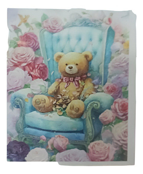 Pintura Por Diamantes Kit Completo 30x40cm Osito 0