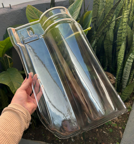 Kit 10 Telhas Americana G Transparente Thermo 44x27cm Lubian 1