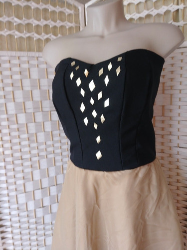 Vestidonegro Y Beige 1