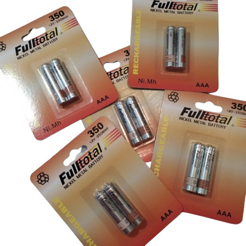 Pila Aaa Recargable Full Total 350 Mah - 10 Pilas Tripe A. 0