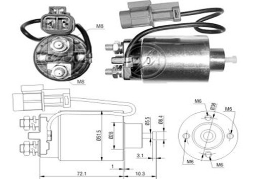 Solenoide Mitsubishi Nissan D21/terrano 0