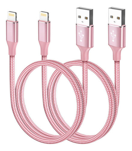Cable De Carga Para iPhone (paquete De 2 Unidades, 3 Pies), 0