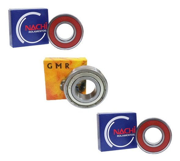 Rolamentos Roda Traseira Completa Honda Cg 150 Fan 0