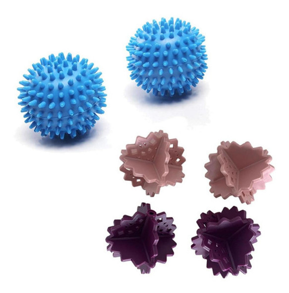 Bolas De Secagem E Lavagem Máquina De Lavar Secar Roupas 6pç 1
