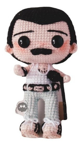 Patrón Crochet Freddie Mercury Queen Amigurumi 0