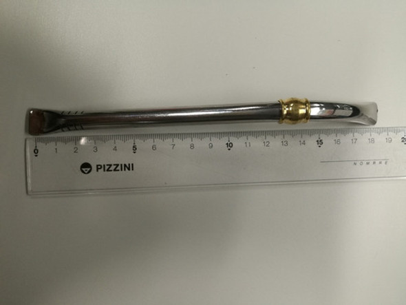 Bombilla Chata Pico Loro De Acero Inoxidable 1