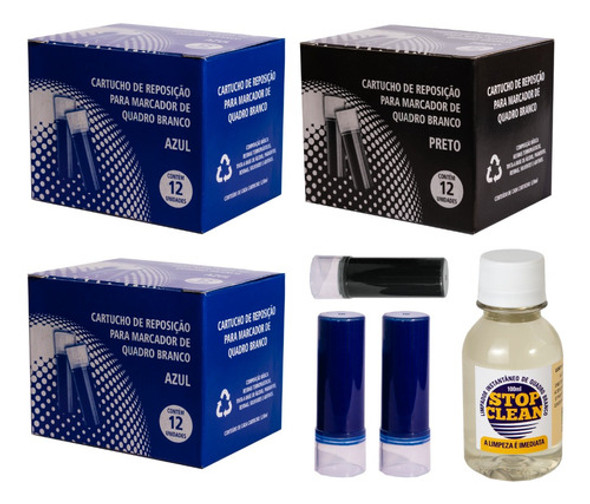 Tinta Refil Recarga Pincel Recarregar Caneta Pilot Kit 3 Cxs 0