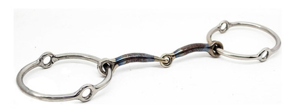 Bridao Argola Levantador Inox Embocadura Cavalo Bocal Ferro 0