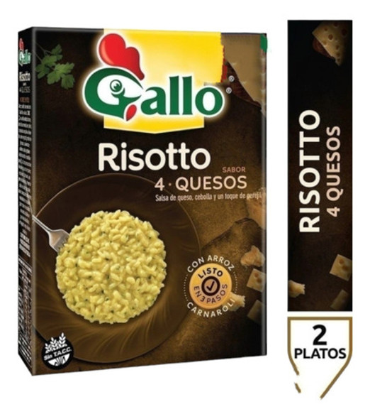 Arroz Gallo Risotto 4 Quesos De 240g, Pack 3u 0