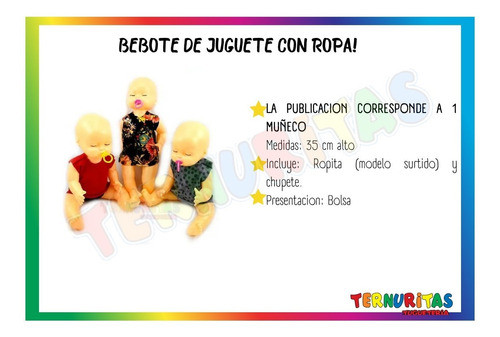 Bebe Muñeco Bebote Juguete Con Ropa Aprender Diversion Ep 1