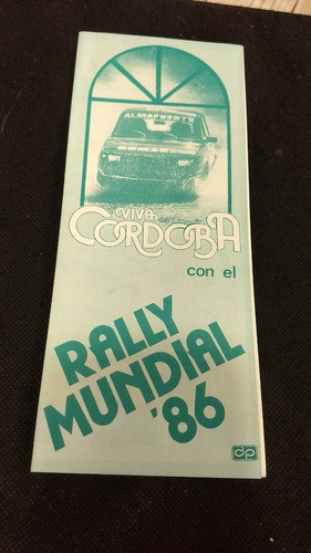 Catalogo Folleto Original Rally Mundial 86 Cordoba 0