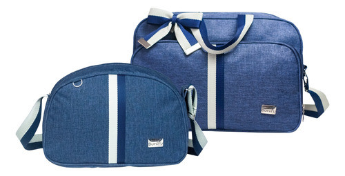 Kit Com 2 Bolsa Saída Maternidade Bebê Clássico Grande Média 0