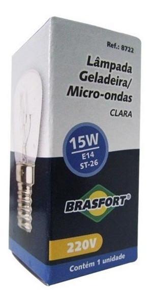 Lâmpada Clara Forno Fogão Geladeira Microondas 15w E14 127v 1