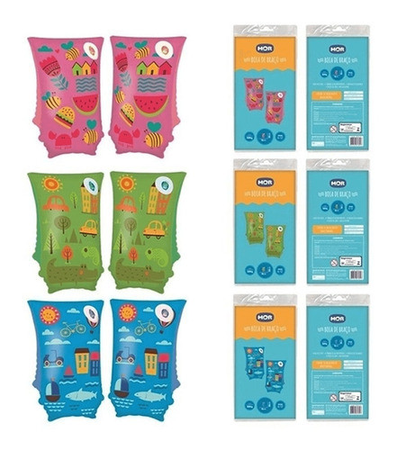 Brinquedo De Praia Boia De Braço Infantil Com Desenho Verde 1