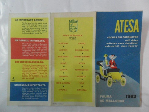Atesa Coches Sin Conductor Self Drive 1962 Palma De Mallorca 0