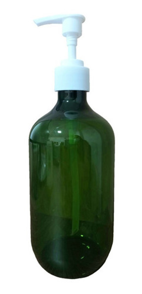 Botella Pet Verde 500ml Con Válvula Dispensador Cremera X100 0