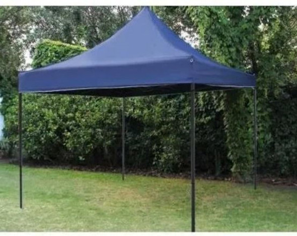 Gazebo Plegable 3 X 3 Mt Reforzado Azul Lona Toldo Impermeab 1
