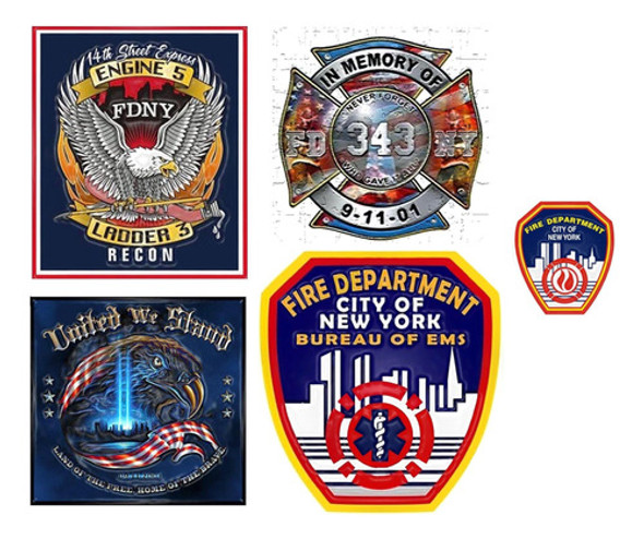 Fdny Stickers Autoadhesivos Bomberos De New York Set 3 0 Fdny Stickers Autoadhesivos Bomberos De New York Set 3 0