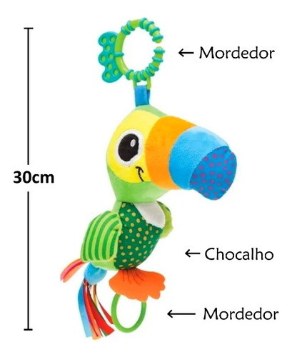 Tucano Atividades Brinquedo Bebê Estimulante +3m 1 Unidade 1